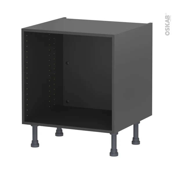 SOLDES TOUT À Non Existant Caisson Bas N°2 Meuble De Cuisine Gris L60 X H57 X P56 Cm, SOKLEO 1