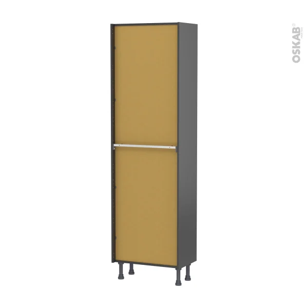 Non Existant Caisson Colonne N°28 Armoire De Cuisine Gris L60 X H195 X P35 Cm, SOKLEO Livraison Standard/Rapide 3