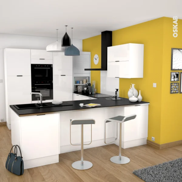 Livraison gratuite Non Existant Poignée De Meuble De Cuisine N°6 Chromé Insert Blanc, 16,8 Cm, Entraxe 160 Mm, SOKLEO 5