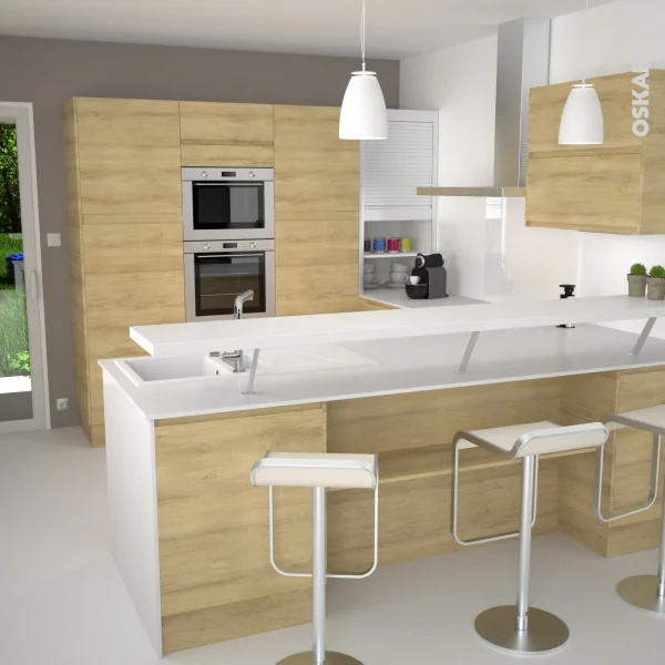 soldes ligne Non Existant Plinthe De Cuisine IPOMA Chêne Naturel Avec Joint D’étanchéité, L220xH15,4 6