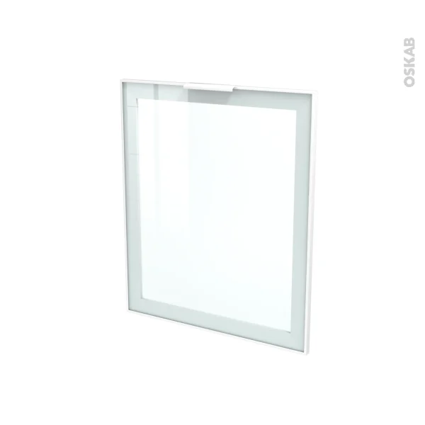 magasin france Non Existant Façade Blanche Alu Vitrée Porte N°21 Sans Poignée, L60 X H70 Cm, SOKLEO 1