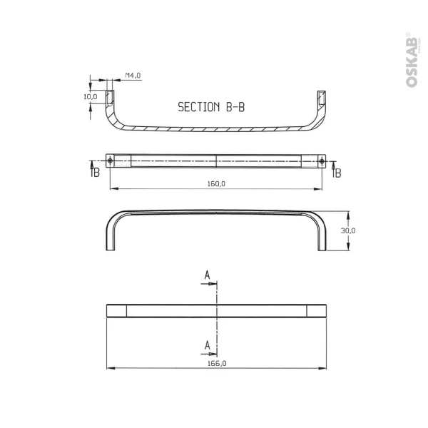 marque pas cher Non Existant Poignée De Meuble De Cuisine N°71 Inox Brossé, 17 Cm, Entraxe 160 Mm, SOKLEO 4