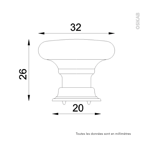 Non Existant Poignée De Meuble De Cuisine N°62 Acier Noir Mat, 3,3 Cm, SOKLEO dernière tendance 4
