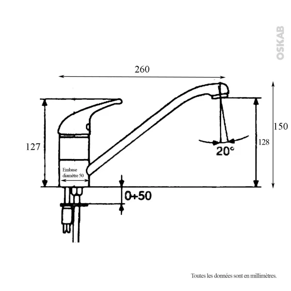 Non Existant Robinet De Cuisine HOUZU Mitigeur, Chromé en solde 3