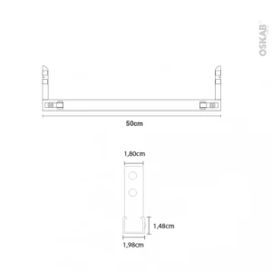 Non Existant SOKLEO Traverse Aluminium L50 design à la mode 6