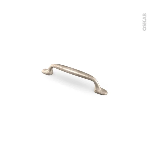 marque pas cher en ligne Non Existant Poignée De Meuble De Cuisine N°9 Argent Vieilli, 13 Cm, Entraxe 96 Mm, SOKLEO 1