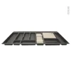 prix de gros Non Existant Range Couverts Pour Tiroir L100 Cm Anthracite, Porte Couteau Bois, Planche à Découper Bois, SOKLEO 7