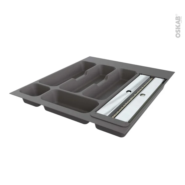 Non Existant Range Couverts Pour Tiroir à L’anglaise L50 Cm Anthracite, Porte Rouleau, SOKLEO site pas cher 1