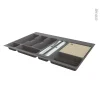 Non Existant Range Couverts Pour Tiroir L80 Cm Anthracite, Porte Rouleau, Planche à Découper Bois, SOKLEO magasin pas cher 5