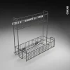 pas cher marque Non Existant Rangement Lessiviel Pour Produits D’entretien 2 étages Panier Coulissant, EPOXY Anthracite, L40 X H70 Cm, SOKLEO 13