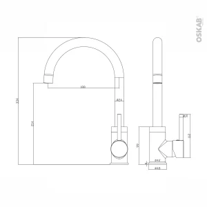 Non Existant Robinet De Cuisine ILO Mitigeur, Noir authentiques 6
