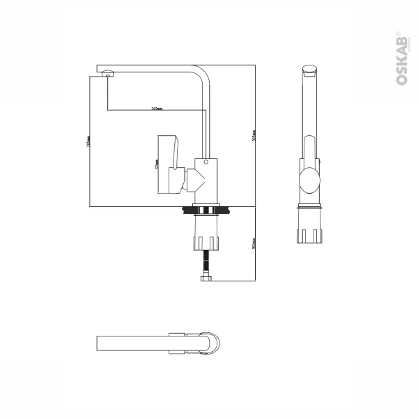 prix de gros Non Existant Robinet De Cuisine MAYMIO Mitigeur, Inox Brossé 3