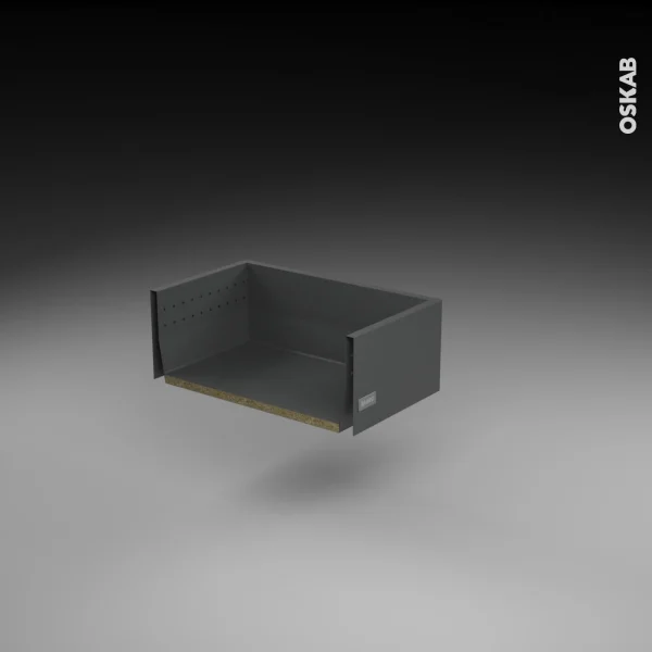 marques pas cher Non Existant Tiroir Casserolier Pour Meuble De Cuisine Freiné/faible Profondeur, L50 X H18 X P27 Cm, SOKLEO 1